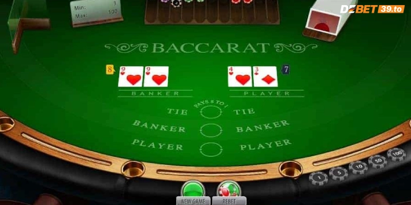 Chơi bài Baccarat Debet theo cầu