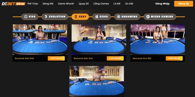 Cổng Sexy tại sảnh Casino online Debet